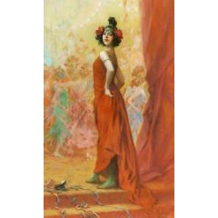 At the Bal Masque Painting Reproduction
