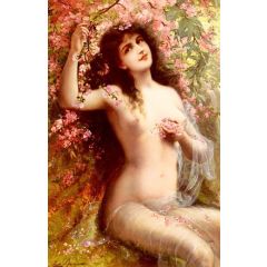 Among The Blossoms Painting Reproduction