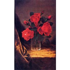 Jaqueminot Roses Painting Reproduction
