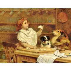 The Little Baker With Her Two Assistants Painting Reproduction