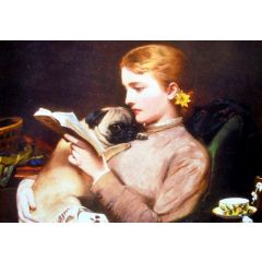Blond and Brunette Painting Reproduction