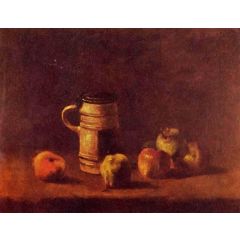 Still Life with Beer Mug and Fruit Painting Reproduction