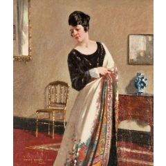 The Paisley Shawl Painting Reproduction