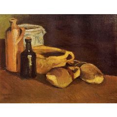 Still Life with Clogs and Pots Painting Reproduction