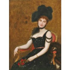 An Elegant Lady Painting Reproduction