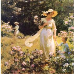 Among the Laurel Blossoms Painting Reproduction