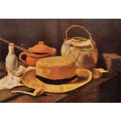 Still Life with Yellow Hat Painting Reproduction
