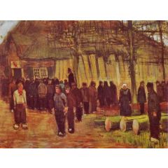 A Wood Auction Painting Reproduction