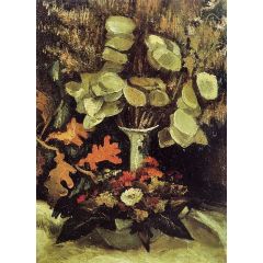 Vase with Honesty Painting Reproduction