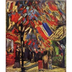 The Fourteenth of July Celebration in Paris Painting Reproduction