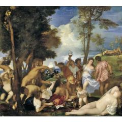 The Bacchanal of the Andrians Painting Reproduction