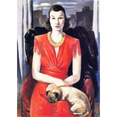 Portrait of Mrs. L Painting Reproduction