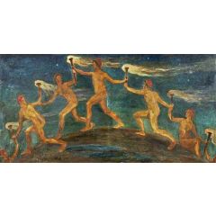 Race of Hero Spirits Pass Painting Reproduction
