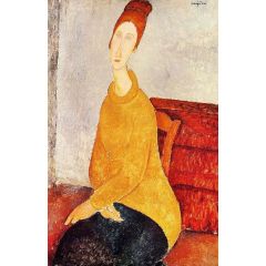 Yellow Sweater(also known as Portrait of Jeanne Hebuterne) Painting Reproduction