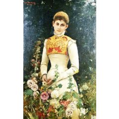 Portrait of a Woman Painting Reproduction