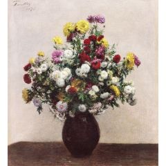 Chrysanthemums Painting Reproduction