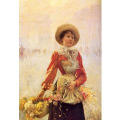 Flower Girl Painting Reproduction