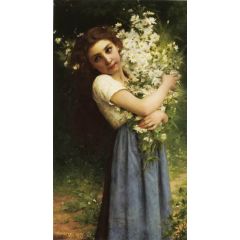 The Flower Girl Painting Reproduction