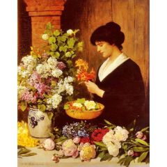 The Flower Arrangement Painting Reproduction
