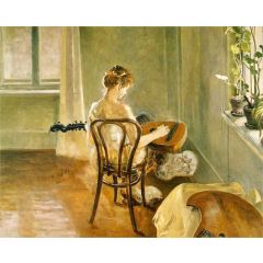 The Interior of the Chimera Playing the Guitar Painting Reproduction