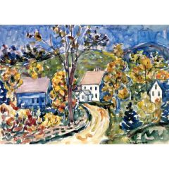 Country Road, New Hampshire Painting Reproduction