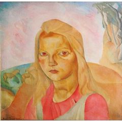 Madonna of the Steppe Painting Reproduction