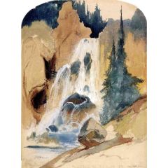 Crystal Falls Painting Reproduction