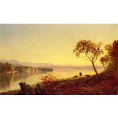 Along the River Painting Reproduction