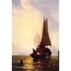 Bringing in the Catch Painting Reproduction