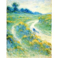 Peasant on a Country Road Painting Reproduction