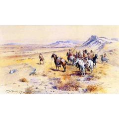 Indian War Party Painting Reproduction