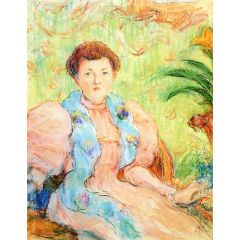 Portrait of the Comtesse Antoine de la Rochefoucauld Painting Reproduction