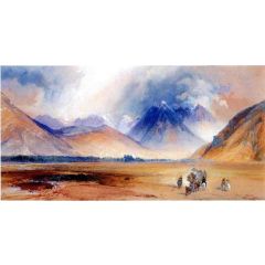 The Yellowstone Range, near the Crow Mission Painting Reproduction