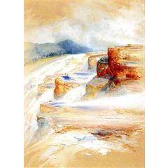 The Hot Springs of Gardiners River, Dianas Baths Painting Reproduction
