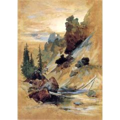 The Devils Den on Cascade Creek Painting Reproduction