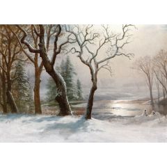 Winter in Yosemite Painting Reproduction