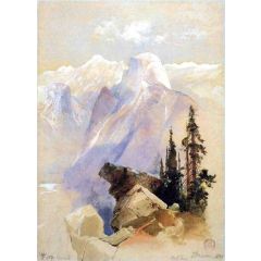Half Dome, Yosemite Painting Reproduction