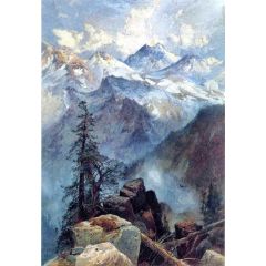 Summit of the Sierras Painting Reproduction