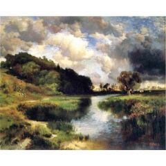 Cloudy Day at Amagansett Painting Reproduction