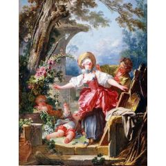 The Blind man’s bluff game Painting Reproduction