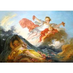 The Goddess Aurora triumphing over Night Painting Reproduction