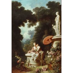 The Progress of Love, The Confession Painting Reproduction
