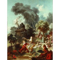 The Progress of Love, The Lover Crowned Painting Reproduction
