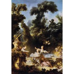 The Progress of Love, The Pursuit Painting Reproduction