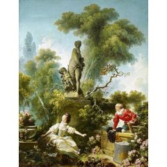 The Progress of Love, The Meeting Painting Reproduction