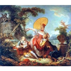 The musical contest Painting Reproduction