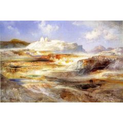 Jupiter Terrace, Yellowstone Painting Reproduction