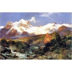 The Teton Range Painting Reproduction