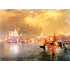 Moonlight in Venice Painting Reproduction