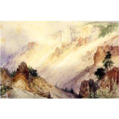 Grand Canyon of the Yellowstone Painting Reproduction